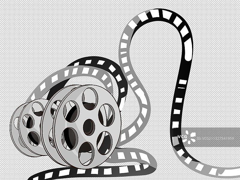 电影胶片插画元素图片素材