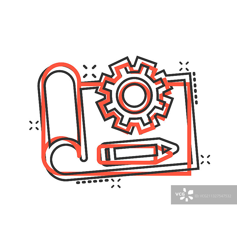 漫画风格原型启动卡通图标图片素材