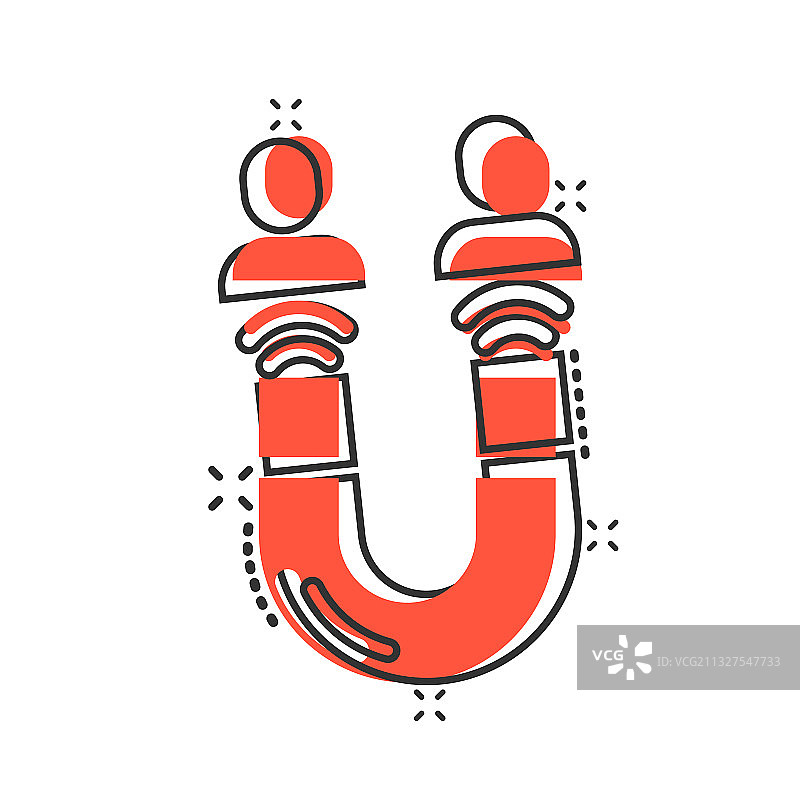 漫画风格的引导转化图标图片素材