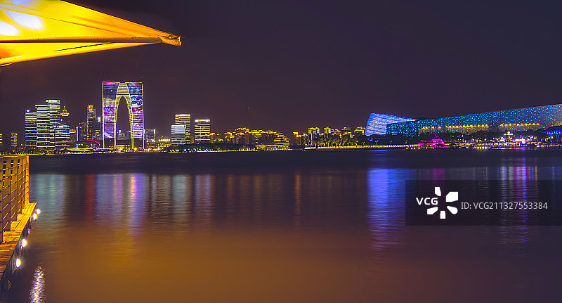 金鸡湖景区-金鸡湖音乐喷泉图片素材