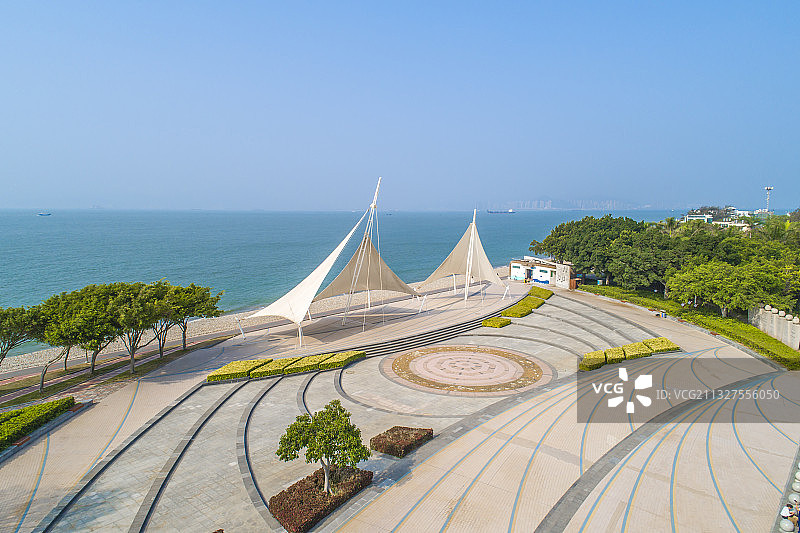 城市海边环岛路厦门环岛路音乐广场图片素材