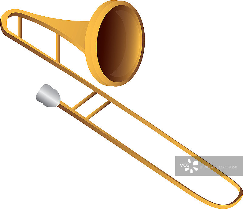 长号乐器详细图标图片素材