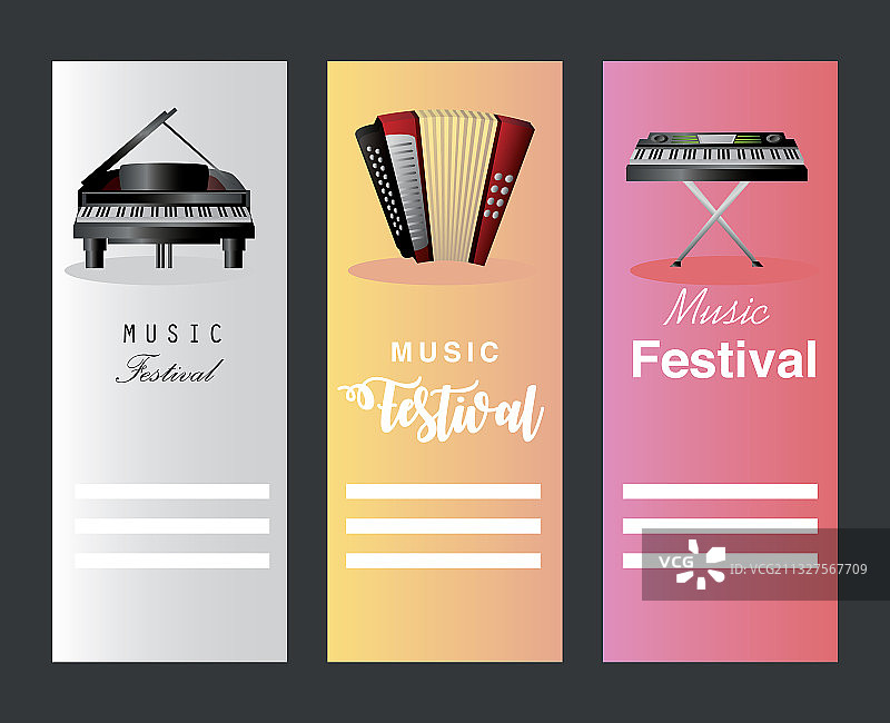 音乐节钢琴、经典手风琴图片素材