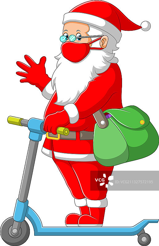 穿着红色服装的圣诞老人图片素材