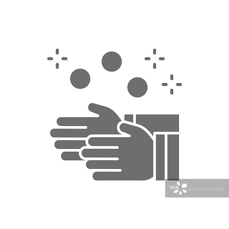 马戏团杂耍演员的杂耍球灰色图标图片素材