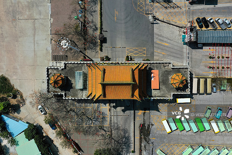 广东省东莞市樟木头镇广东观音山国家森林公园航拍图片素材