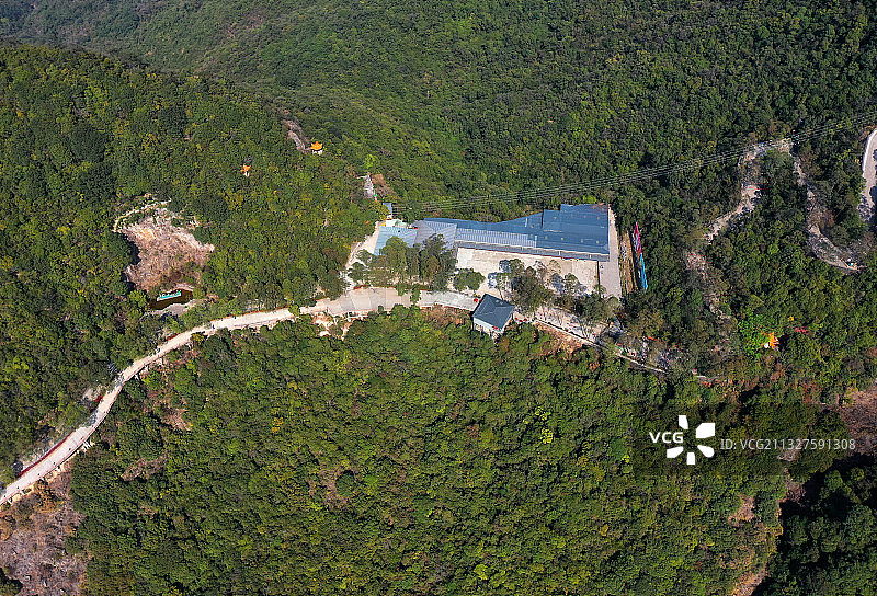 广东省东莞市樟木头镇广东观音山国家森林公园航拍图片素材