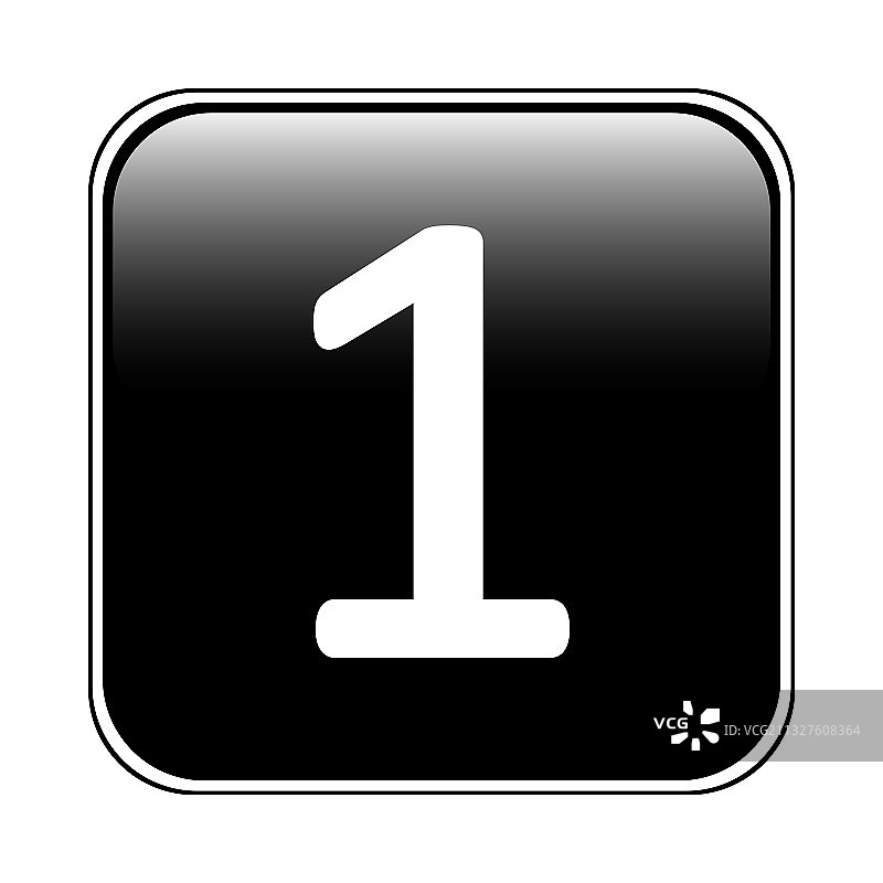 数字1按钮图片素材