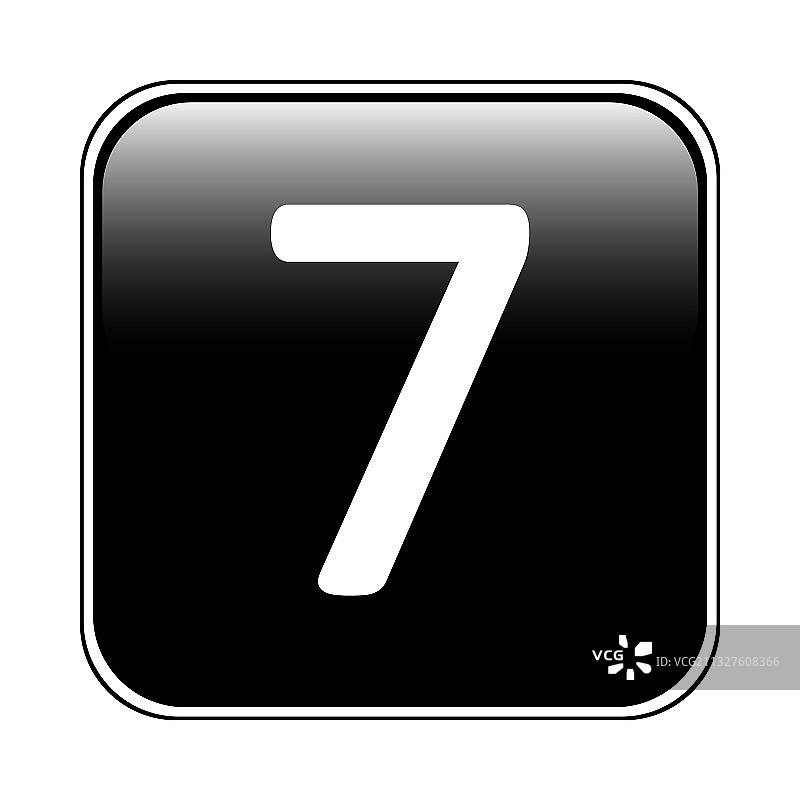数字7按钮图片素材