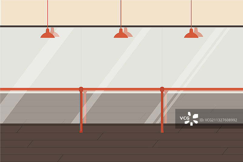 芭蕾舞练功房舞蹈教室内部图片素材