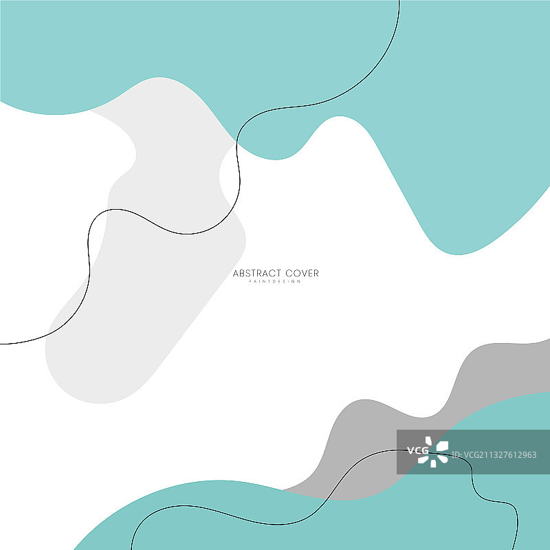 浅蓝色抽象渐变波浪几何图形图片素材