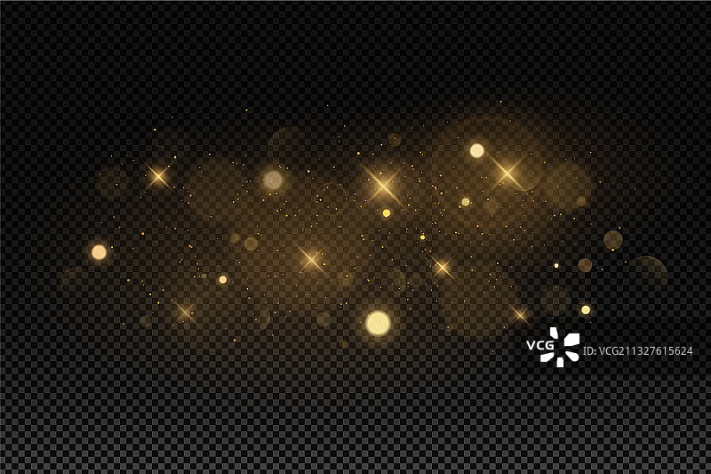 深色透明背景上的抽象光斑图片素材