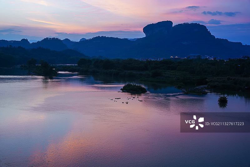 路过晚霞（大王峰）图片素材