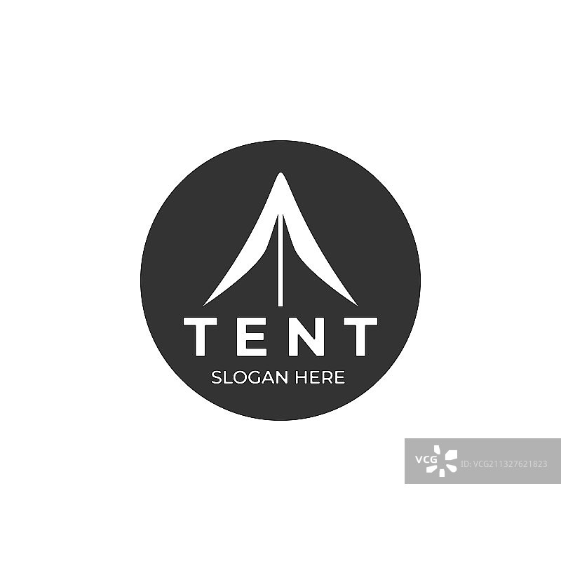 帐篷徽章Logo模板设计图片素材
