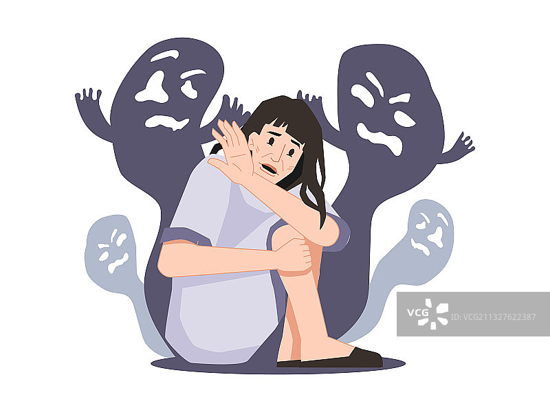 精神分裂症和幻觉人物图片素材