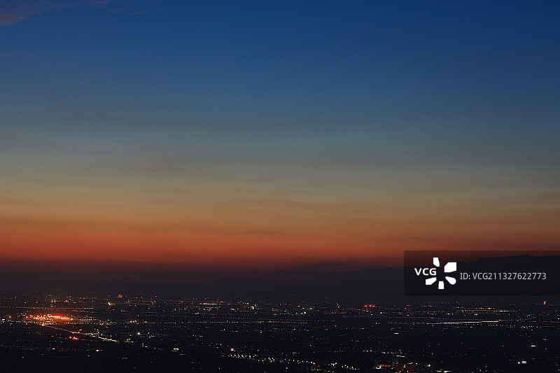 骊山晚霞图片素材