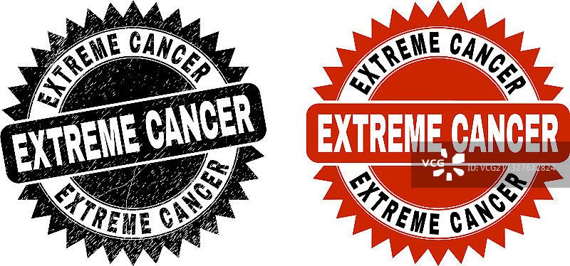 带有磨损效果的极端癌症黑色花环戳图片素材