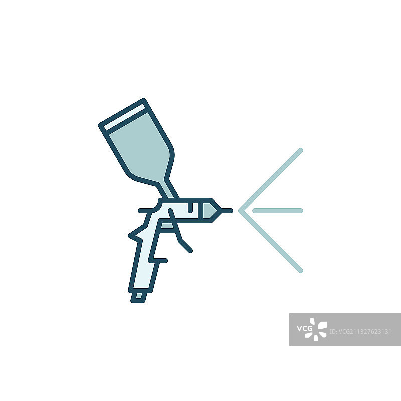 彩色喷枪概念图片素材