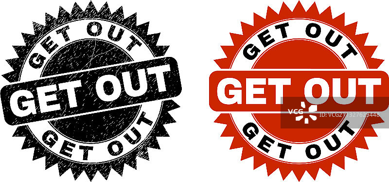 带有污渍的黑色花形图章图片素材