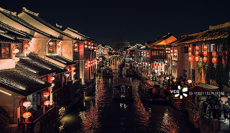 苏州 | 山塘街的夜图片素材