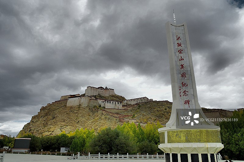 江孜古堡图片素材