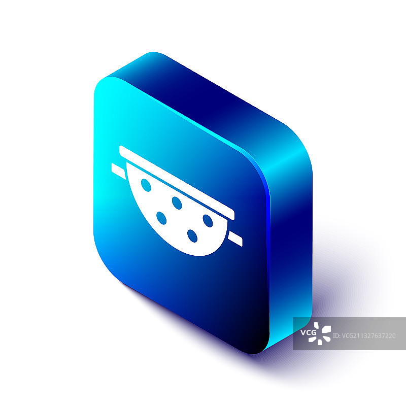 2.5D厨房滤盆图标（白色背景）图片素材