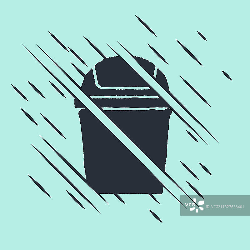 黑色垃圾桶图标图片素材