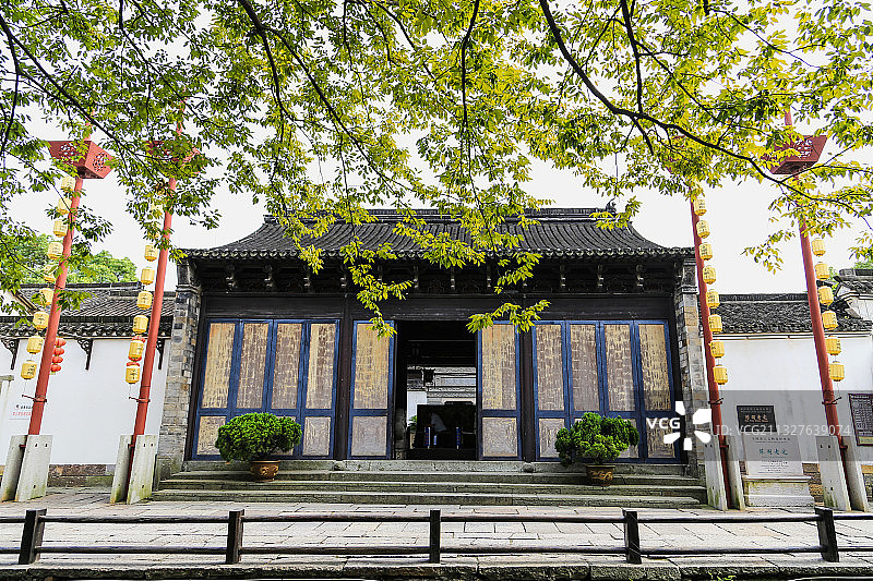 海宁盐官古镇陈阁老宅图片素材