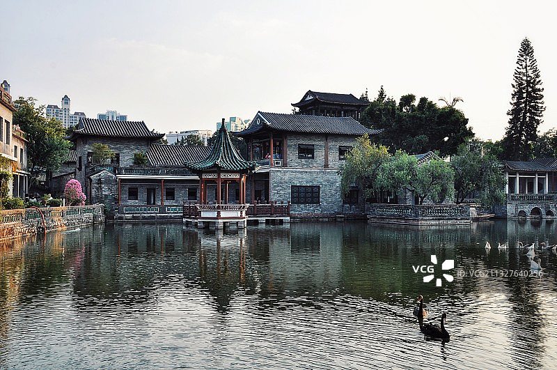 广东东莞可园 岭南园林图片素材