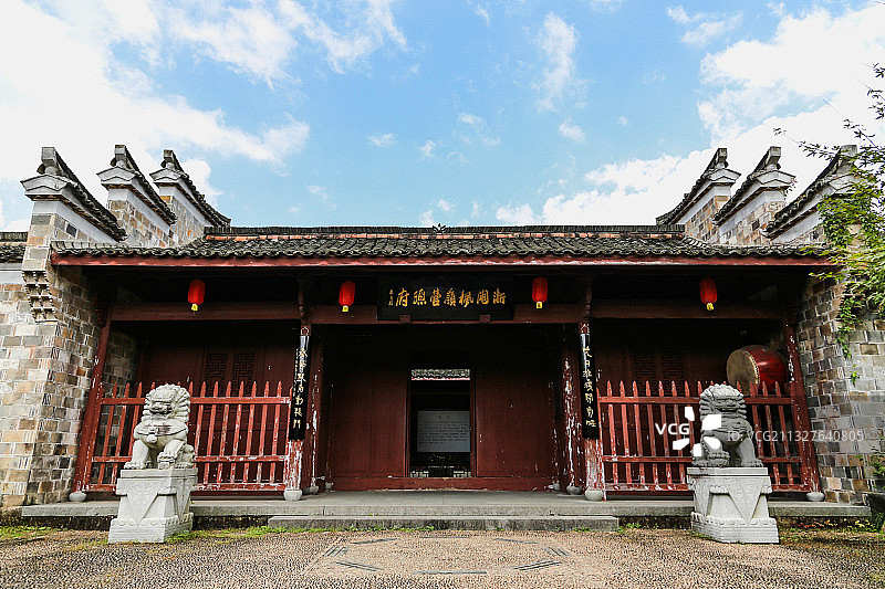 衢州市江山市廿八都古镇浙闽枫岭营总府图片素材