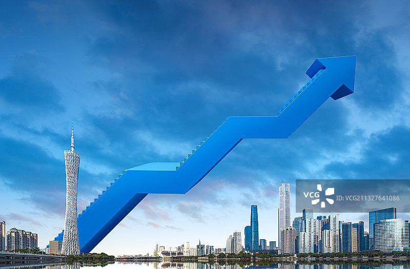 广州商务箭头城市建筑图片素材