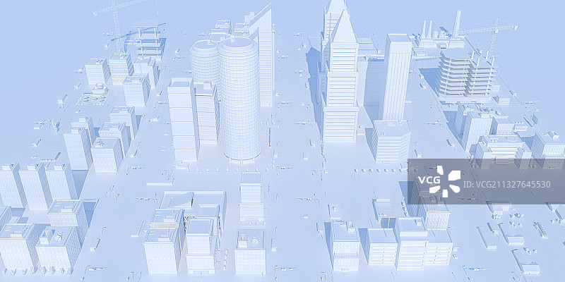 城市，三维图形，建筑，科技，C4D软件图片素材