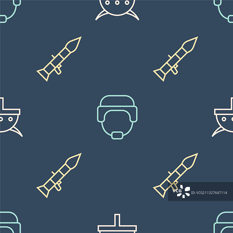 戴角盔的维京人与火箭发射器图片素材