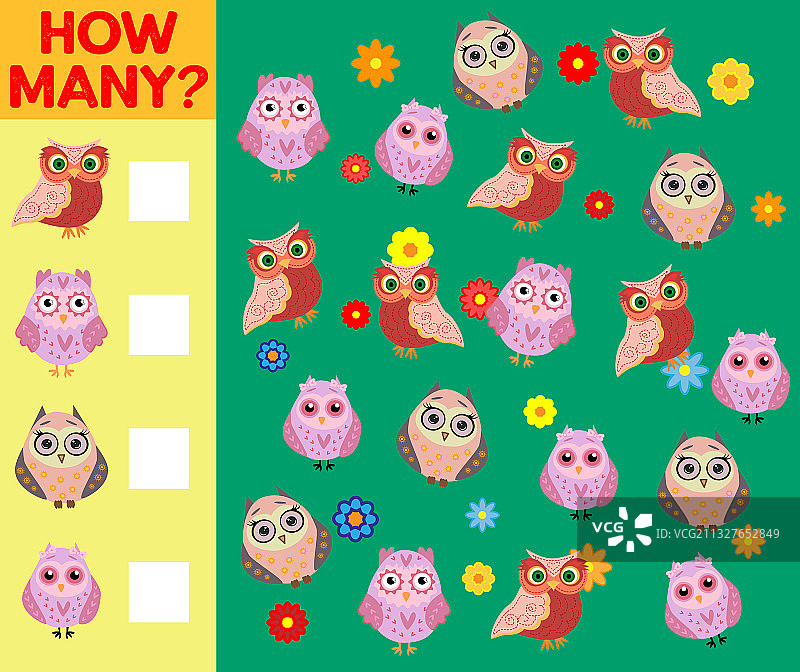 卡通教育计数活动游戏图片素材