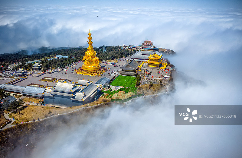 峨眉金顶图片素材