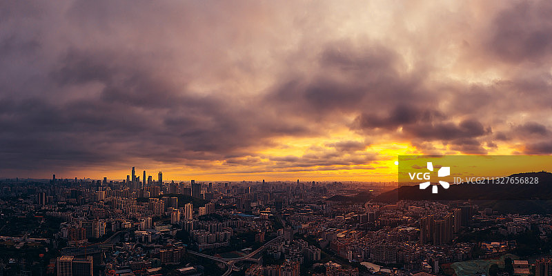 鸟瞰天河图片素材