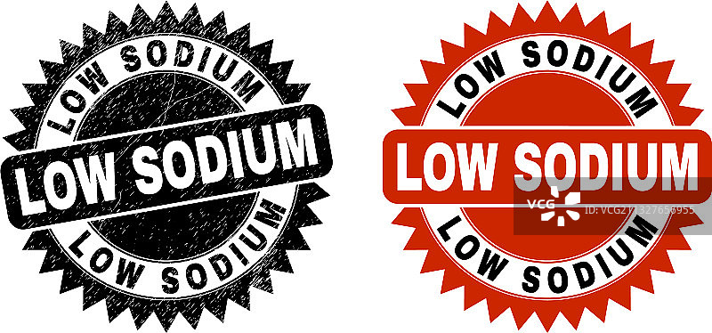 低钠黑色玫瑰花结印章，具有磨损表面图片素材