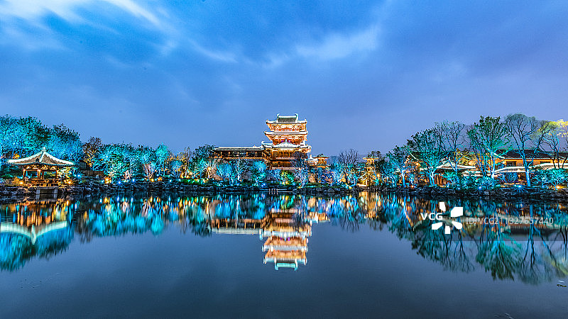 凌霄台夜色图片素材