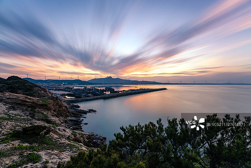 福建漳州市东山县澳角村码头图片素材