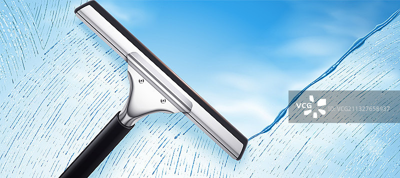 刮水刷与蓝天背景图片素材