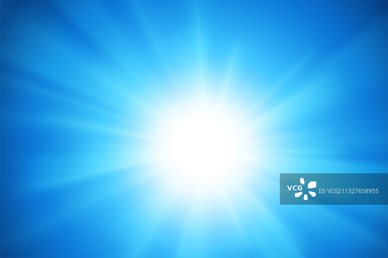 白色发光特效 蓝色背景图片素材