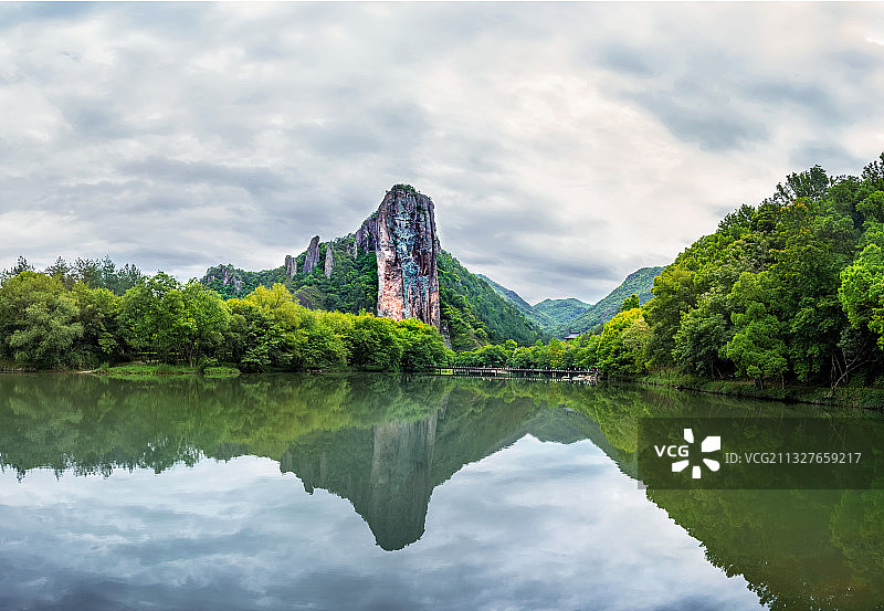 仙都鼎峰湖景区图片素材