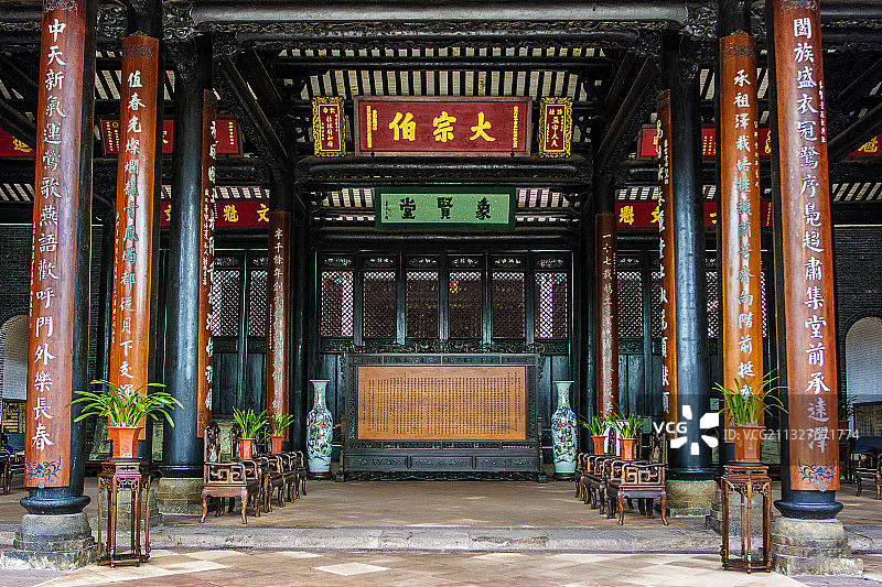 广州沙湾古镇留耕堂图片素材