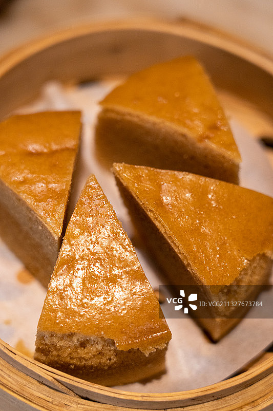 广东特色甜品小吃点心美食淋糖糕马拉糕图片素材