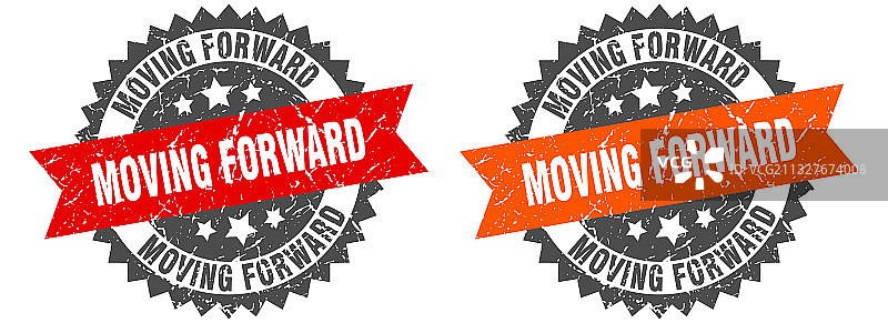 前进乐队标志复古效果图片素材