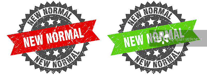 新常态乐队标志新常态复古印章套装图片素材