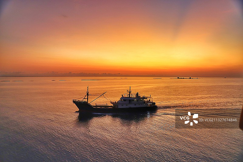 永乐群岛日出图片素材