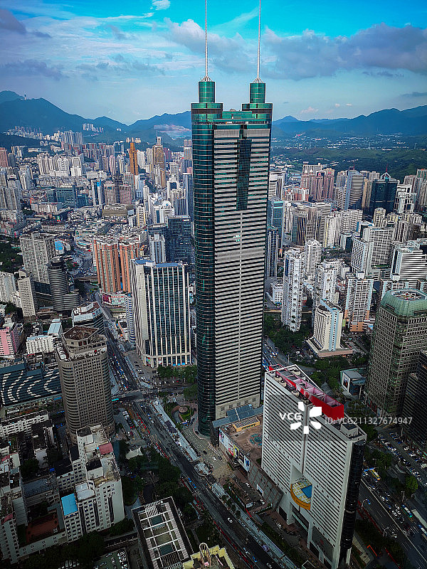 俯瞰地王大厦图片素材