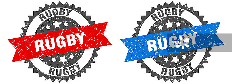 摇滚乐队标志复古印章套装图片素材