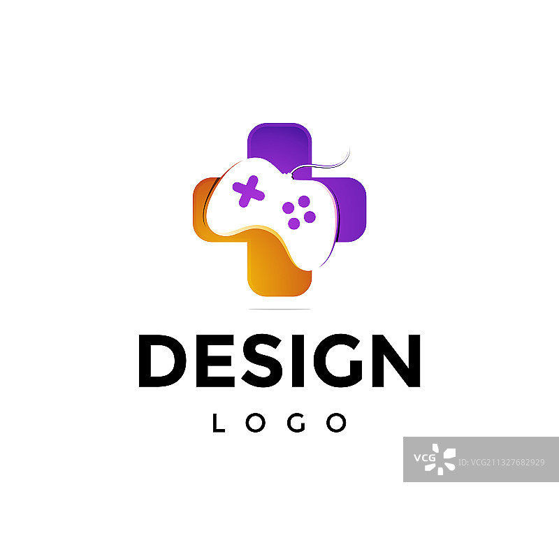 医疗游戏彩色logo设计图片素材